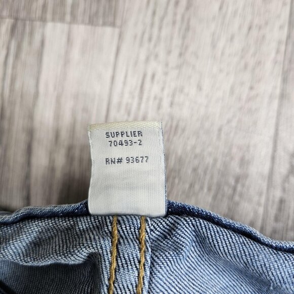 St Johns Bay Jeans Womens 24W Blue Denim Stretch High Rise Straight Leg Cropped - Picture 7 of 14